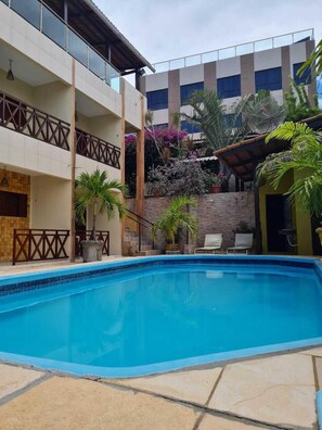 Indoor pool, outdoor pool