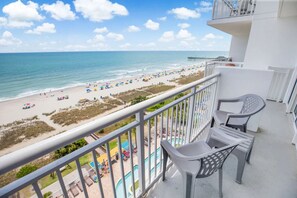 Design Condo, 2 Bedrooms, Beachfront | Balcony view