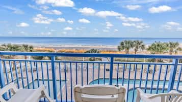 Comfort Condo, 1 Bedroom, Ocean View, Beachfront | Balcony