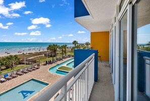 Signature Condo, 2 Bedrooms, Beach View, Oceanfront | Balcony view