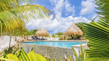 2 outdoor pools, pool umbrellas, sun loungers