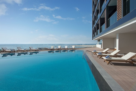 Water view. Wyndham Garden Ajman Corniche