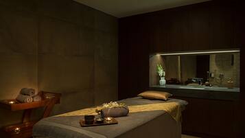Couples treatment rooms, hot stone massages, deep-tissue massages