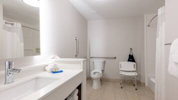 Hair dryer, towels