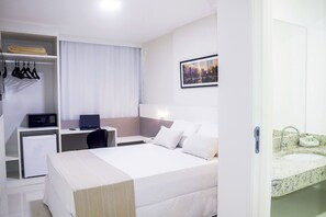 Standard Double Room | Minibar, in-room safe, desk, laptop workspace