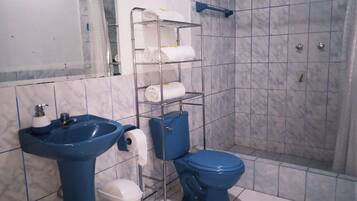 Family Room, Private Bathroom (Borgoña) | Bathroom | Combined shower/tub, free toiletries, towels