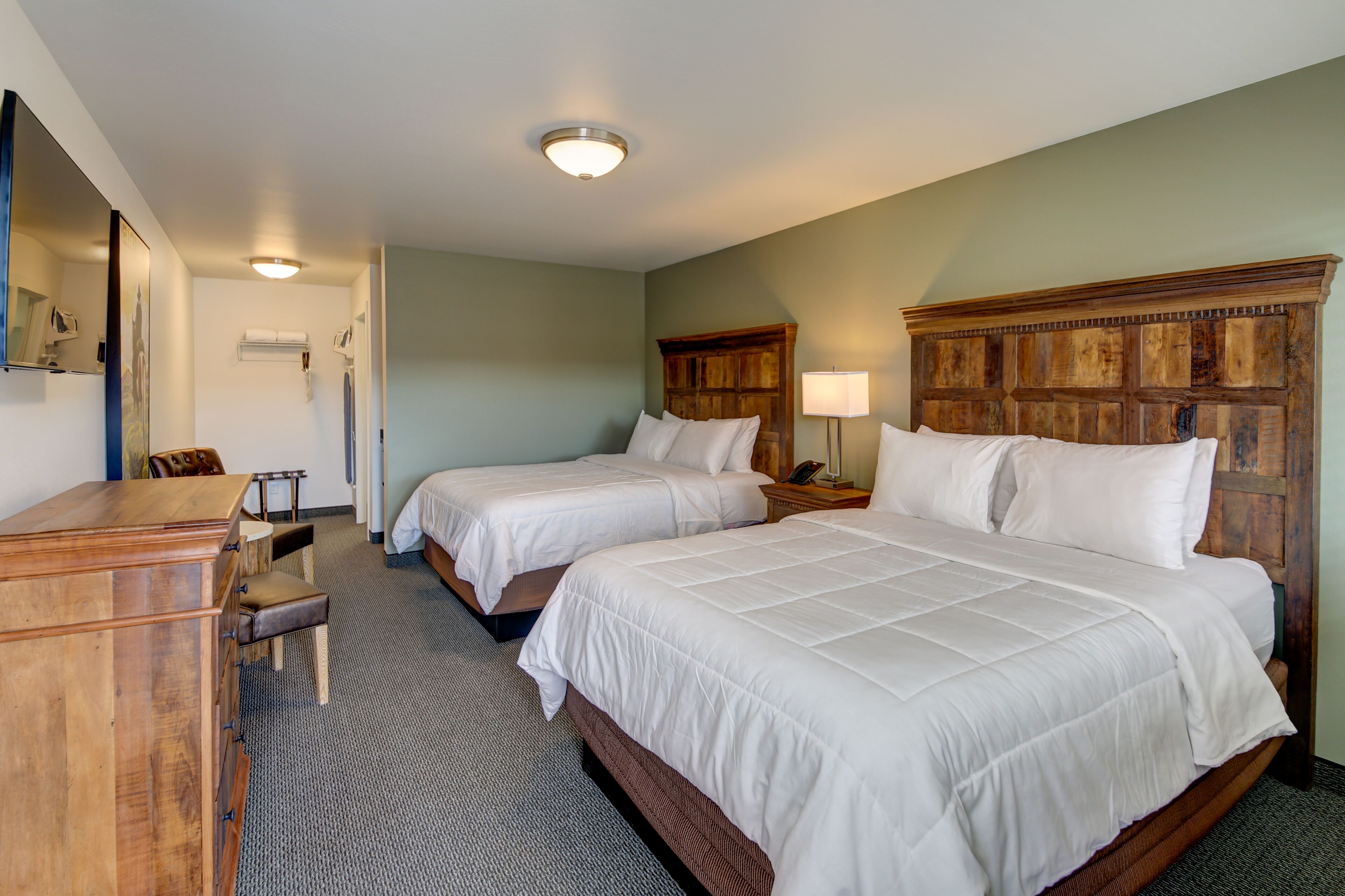 standard room, 2 queen beds - no pets | individually furnished, iron/ironing board, free wifi, bed sheets