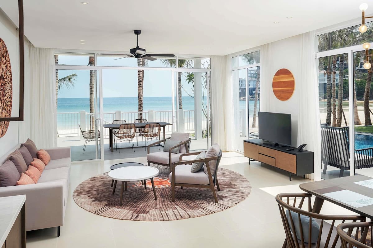 Villa, 3 Bedrooms, Private Pool, Beachfront | 3 bedrooms, Egyptian cotton sheets, premium bedding, down comforters