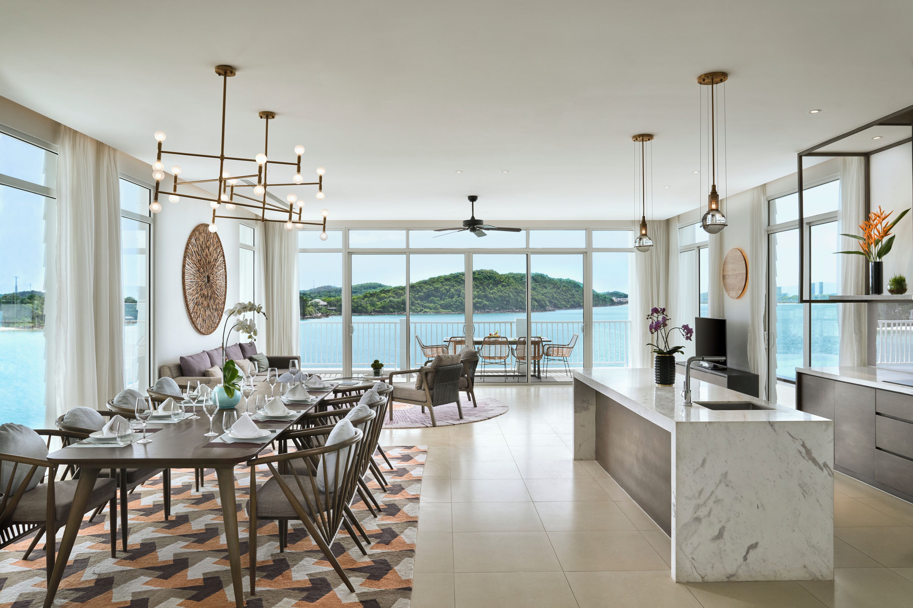 villa, 4 bedrooms, private pool (on the rock) | private kitchen | full-sized fridge, stovetop, espresso maker, coffee/tea maker