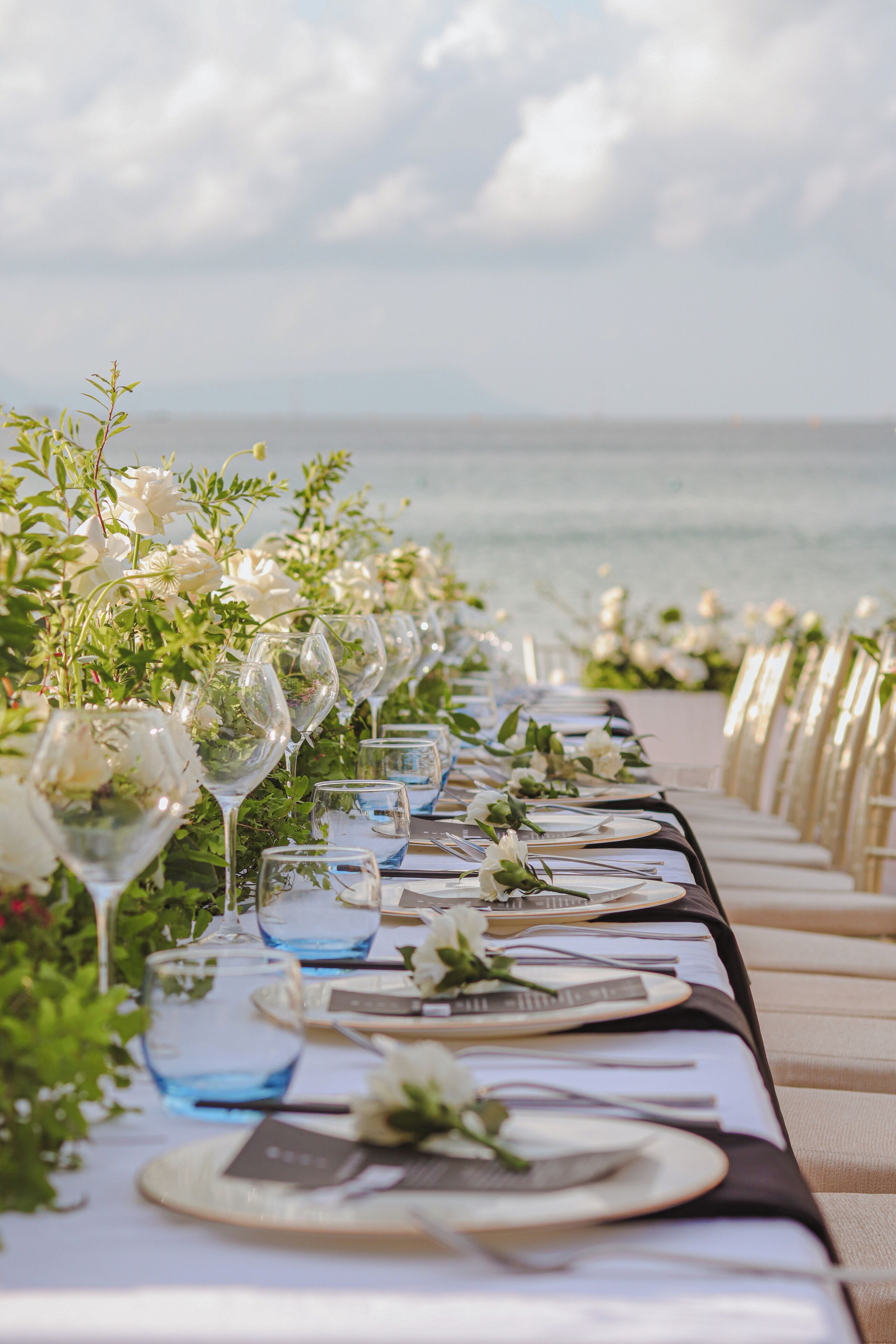 outdoor wedding area
