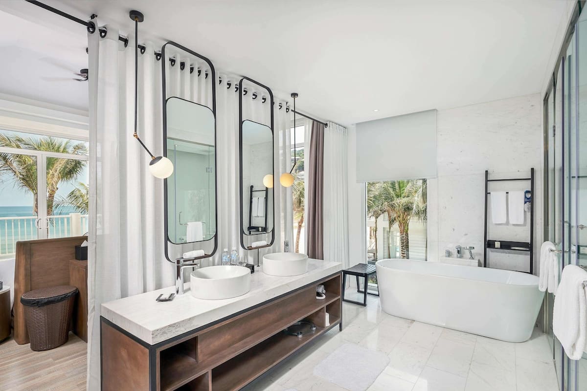 Villa, 3 Bedrooms, Private Pool, Beachfront | 3 bedrooms, Egyptian cotton sheets, premium bedding, down duvets