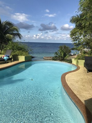 Outdoor pool - Alexanders 3 bedrooms Penthouse on the Beach (Ocho Rios)