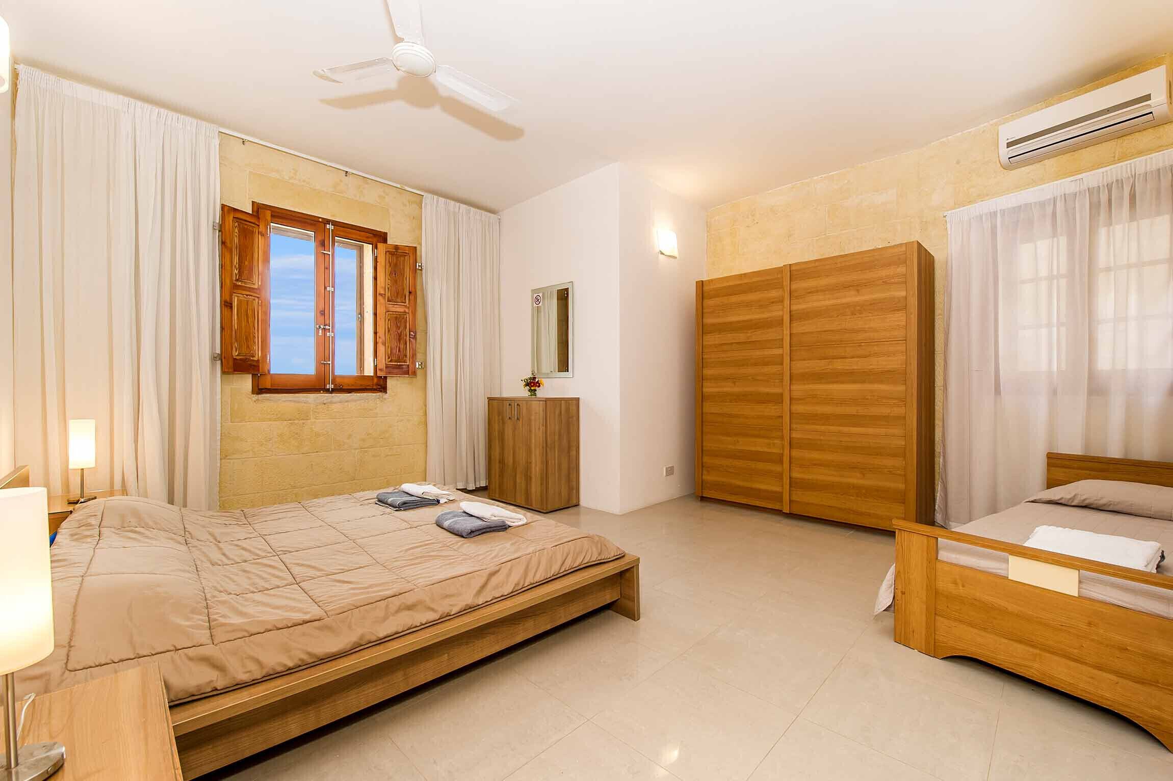 Bedroom at Four Winds holiday rental in Gozo
