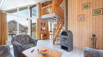 Fernseher, Kamin