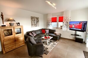 Fernseher, Kamin
