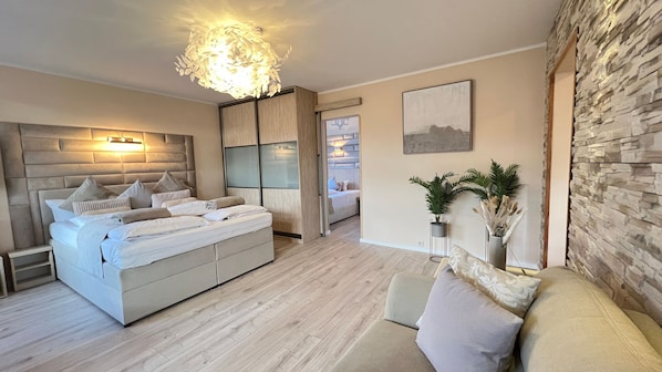 2 bedrooms, iron/ironing board, travel crib, WiFi