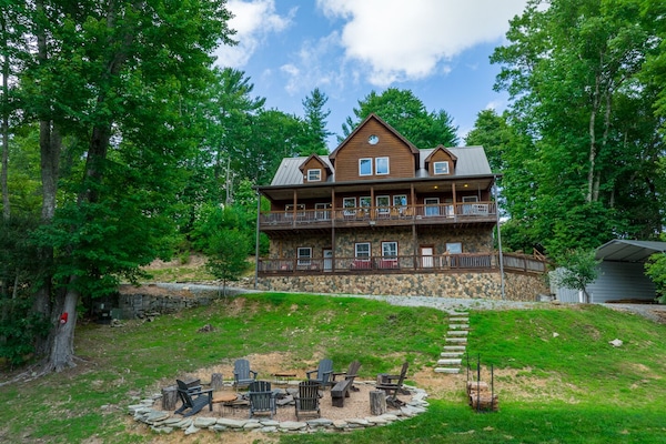 Stone Steps Leading Down to the Fire Pit