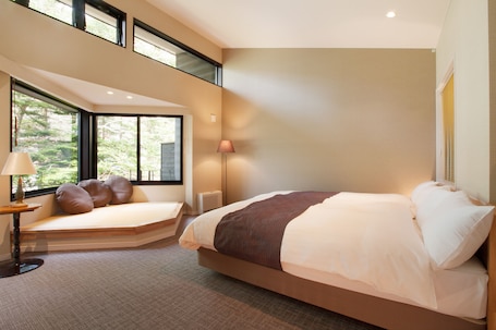 Western Style Forrest Twin, Annex | Blackout drapes, iron/ironing board, free WiFi, bed sheets. Karuizawa Hotel Longing House