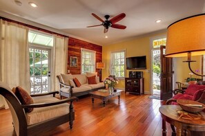 Smart TV, books, stereo, printers