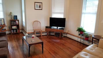 TV connectée, cheminée, lecteur de DVD, vidéothÚque