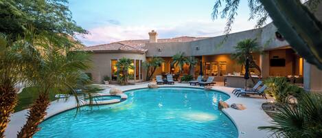A heated pool