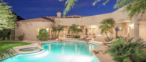 A heated pool