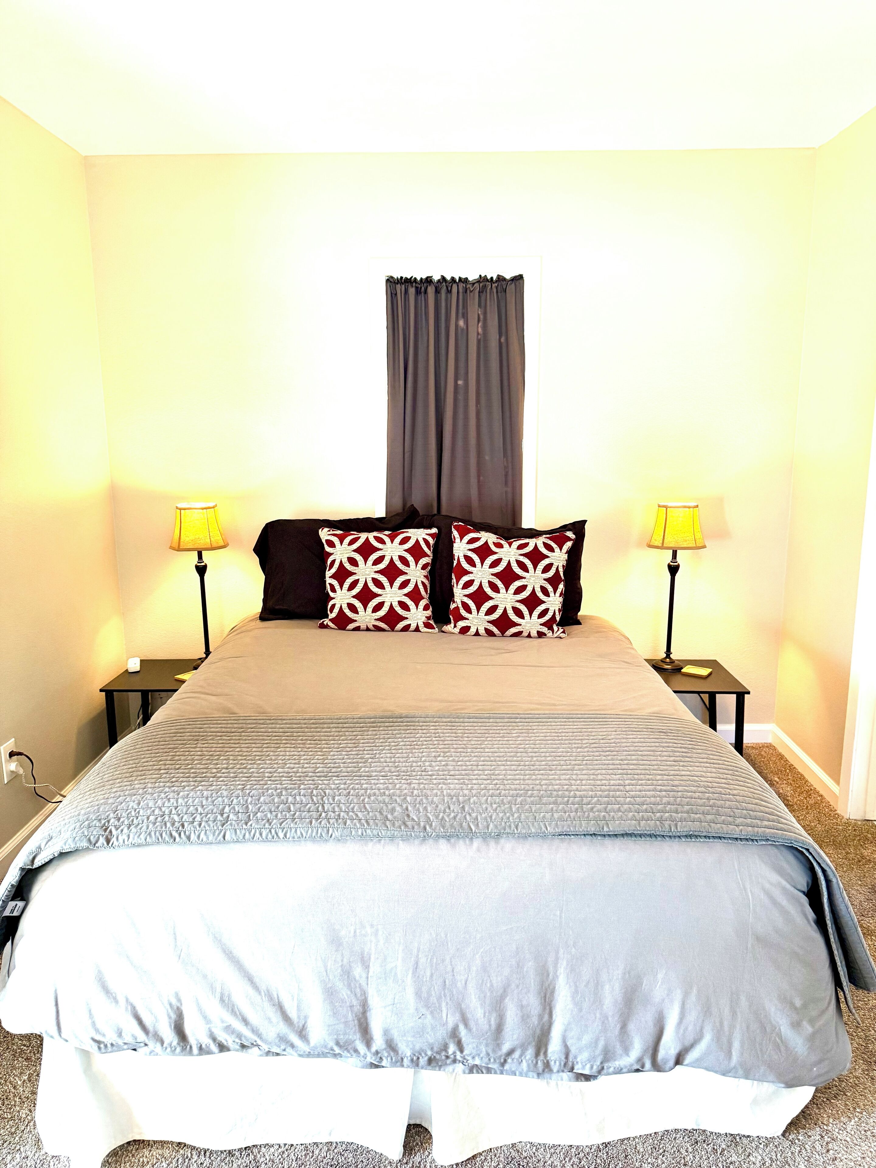 2 bedrooms, iron/ironing board, travel crib, WiFi