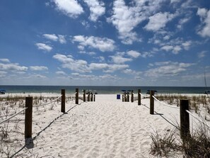 On the beach