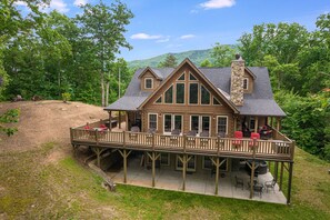 Exterior - High Top Lodge | Luxe Views, Hot Tub + Biltmore Pass | 22min to Asheville (Black Mountain)