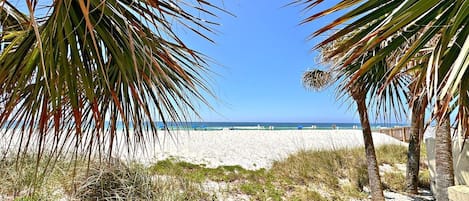 Na praia