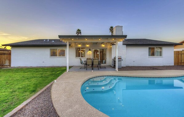 A heated pool