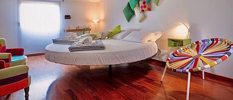 Luxury Double Room, Balcony (Nuvola) | Premium bedding, down comforters, memory foam beds, minibar