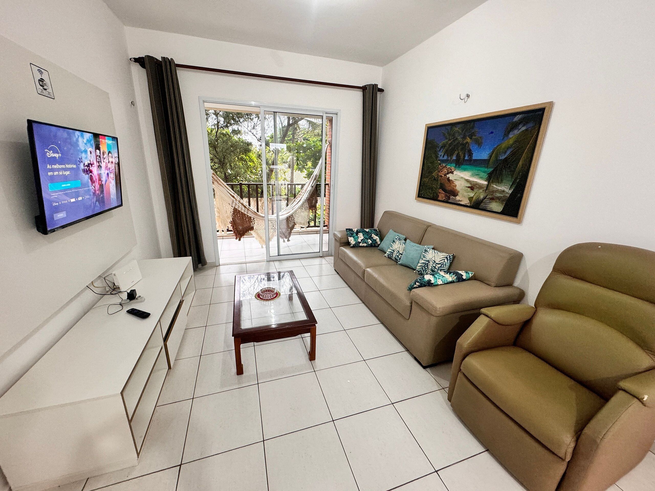 classic apartment | living area | 22-inch tv with digital channels