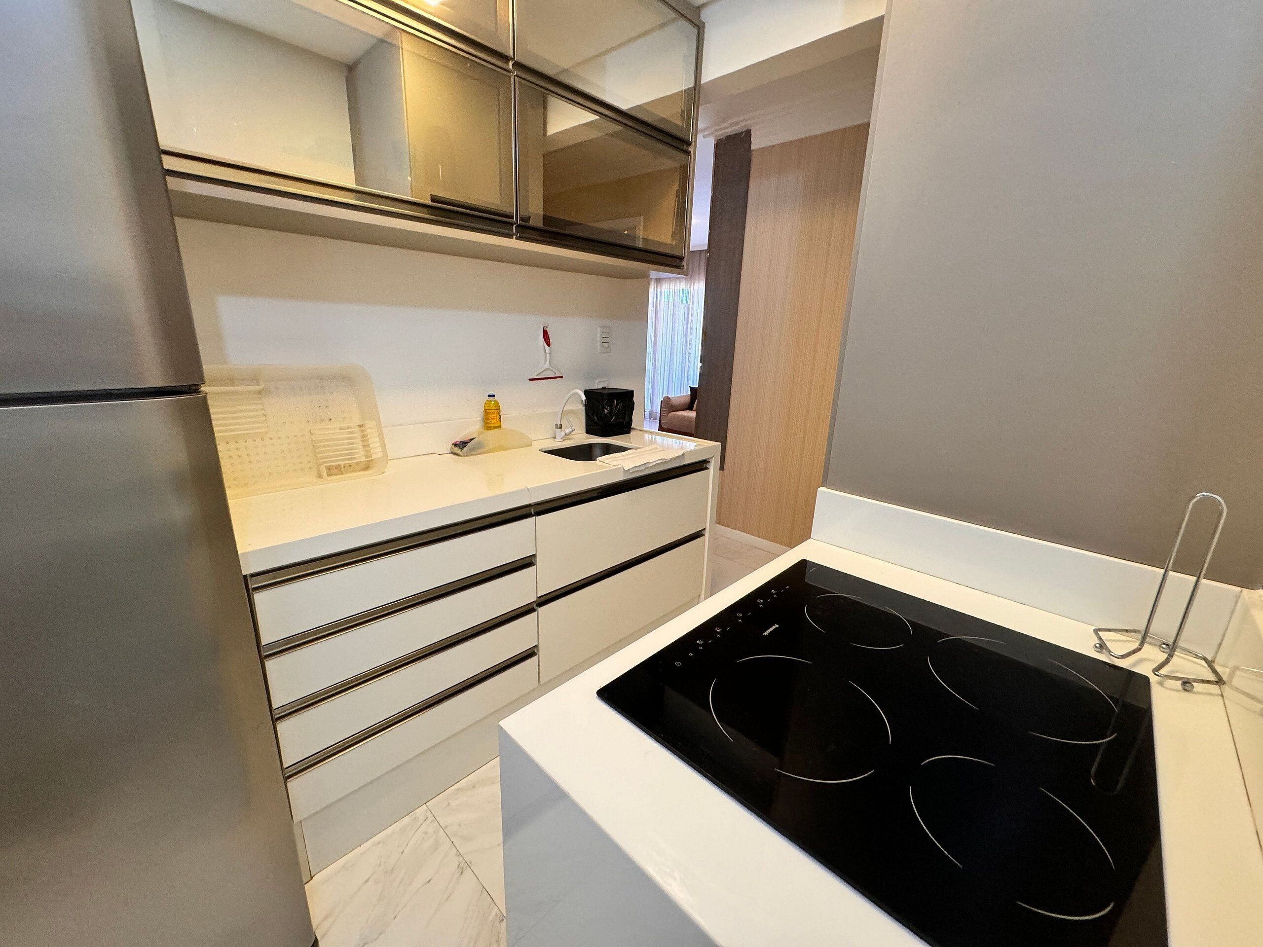 deluxe apartment | private kitchen | fridge, microwave, blender, cookware/dishes/utensils