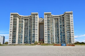 Enjoy ocean views from the balconies of this coastal residence.