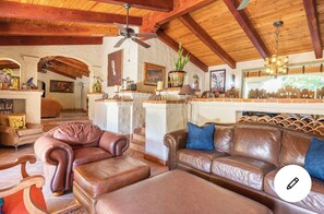 Smart TV, fireplace, DVD player, books - Old World Spanish Hacienda in the Movie Colony Palm Springs (Palm Springs)