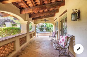 Terrace/patio - Old World Spanish Hacienda in the Movie Colony Palm Springs (Palm Springs)