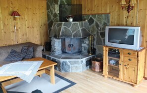 Fernseher, Kamin