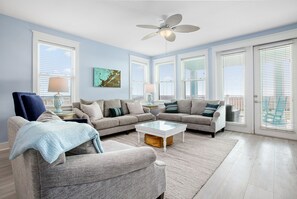 Smart TV, DVD player - A Family Tides- Beach Front- Ocean View-Next to Beach Club (Galveston)