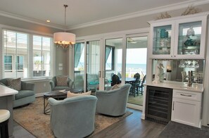 TV, ping pong, books, stereo