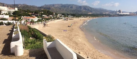 En la playa