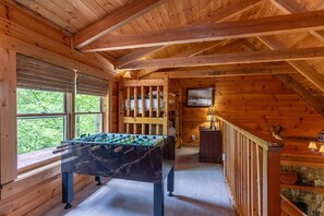 Games room - St Johns Ridge - Heart of Valle Crucis - Hot Tub- Firepit - River and Mountain Views (Sugar Grove)