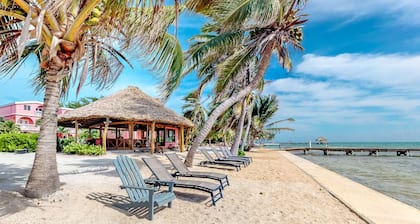 Breezy tropischen Oceanfront 2-stöckige Wohnung mit einem gemeinsamen Pool und Zugang zum Strand!