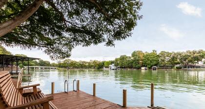 McQueeney is Full! Lakefront on the Guadalupe River: Cypress Breeze Guesthouse