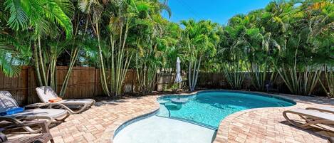 Una piscina climatizada