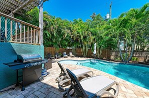 A heated pool