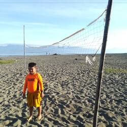 On the beach