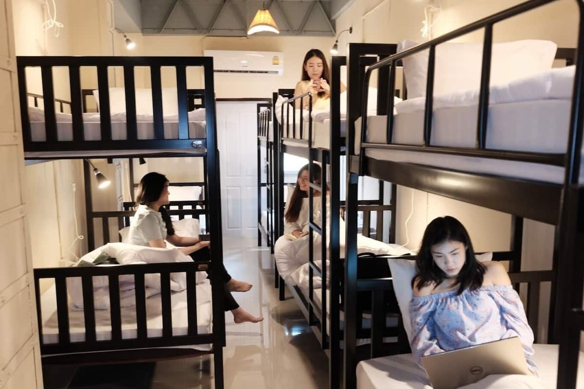 10-Bed Mixed Dormitory Room | Gratis wi-fi och sängkläder