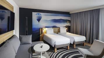 Ropa de cama de alta calidad y minibar