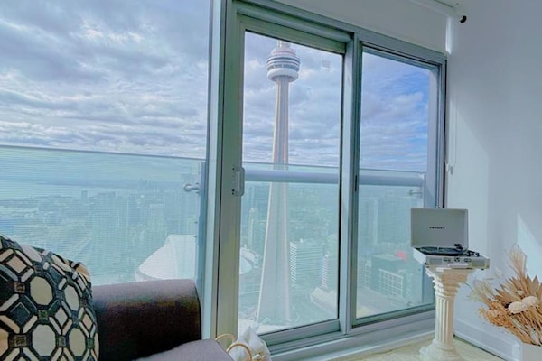 Romantic Apartment, 1 Bedroom, City View | Living area | 43-inch Smart TV with satellite channels, Netflix, streaming services